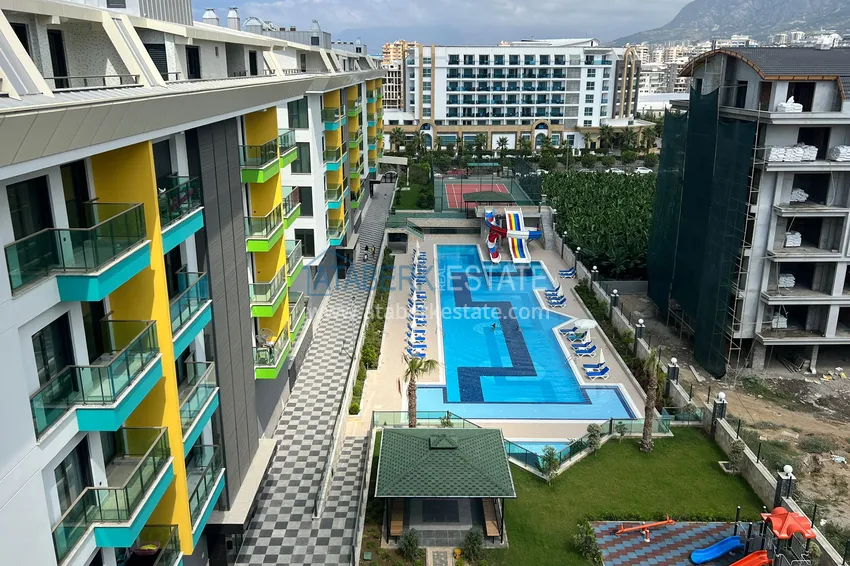 New furnished 1+1 apartment with sea view — Kargicak, Alanya, from owner 1 