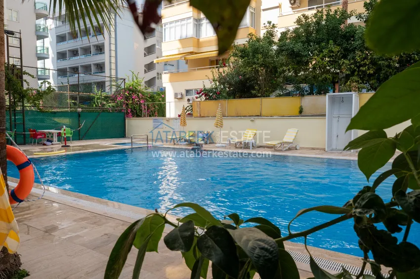 Two-bedroom apartment for rent in the center of Alanya in a residential complex  2 