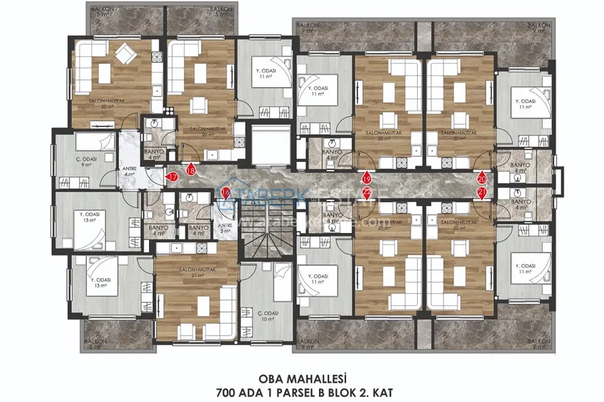 Buy cheap Apartments from the developer in a new boutique complex - Oba district, Alanya 2 