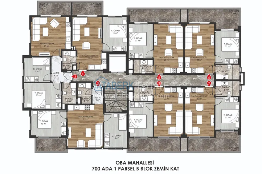 Buy cheap Apartments from the developer in a new boutique complex - Oba district, Alanya 6 