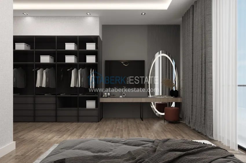 Purchase  Villas under construction in Alanya Tepe area with panoramic views 14 