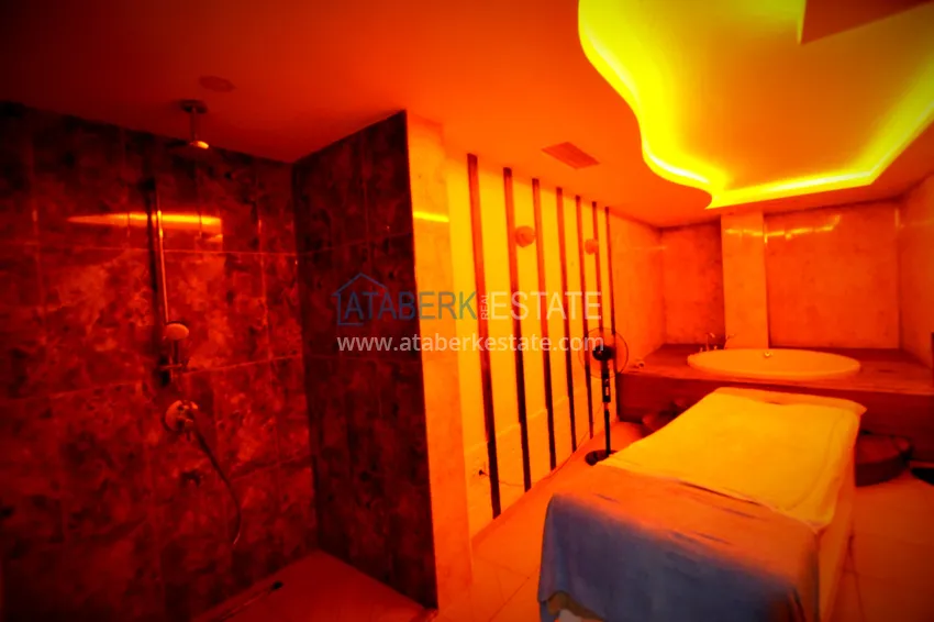 1+1 apartment for rent in Mahmutlar in a complex on the beachfront B26 15 