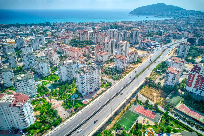 3+1 apartments with sea views in Alanya, Cikcilli district - property under a residence permit 3 