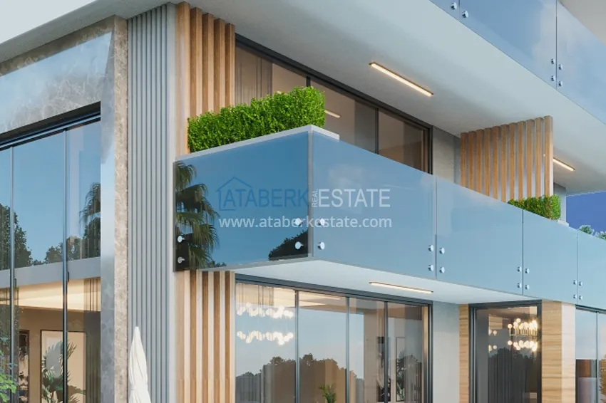 Villas under construction in Alanya Tepe area with panoramic views 8 