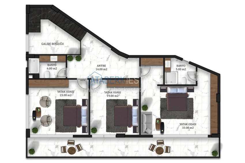 Buy cheap Modern two-level villas with views at prices from the developer in the Oba area 3 