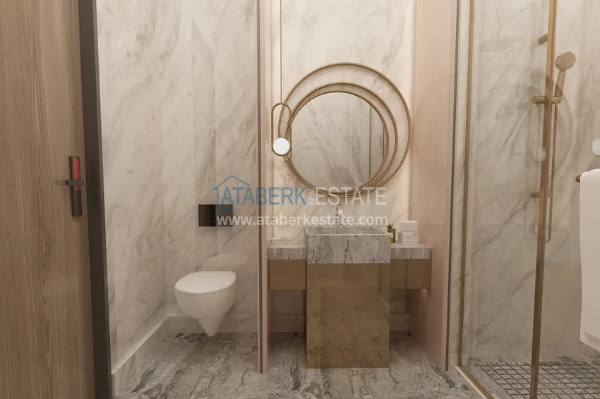 Purchase  Villas under construction in Alanya Tepe area with panoramic views 51 