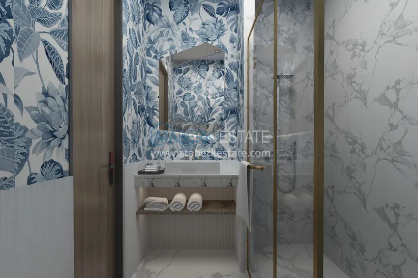 Purchase  Villas under construction in Alanya Tepe area with panoramic views 53 