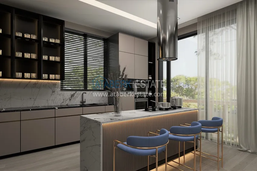 Purchase  Villas under construction in Alanya Tepe area with panoramic views 34 