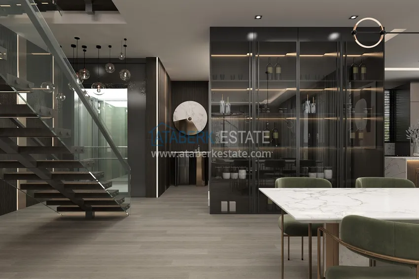 Purchase  Villas under construction in Alanya Tepe area with panoramic views 36 