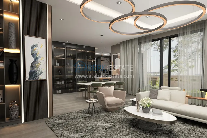 Purchase  Villas under construction in Alanya Tepe area with panoramic views 38 