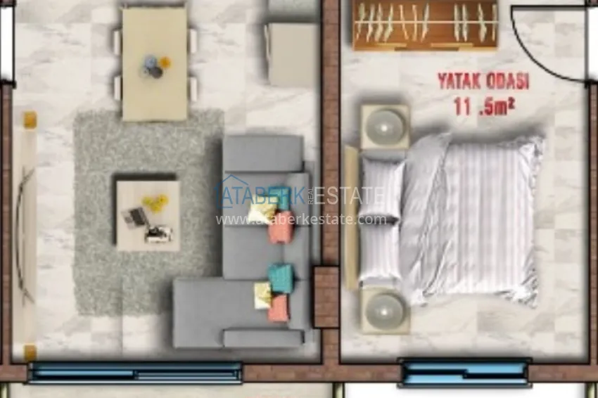 Buy cheap 1+1 apartment from an investor in a complex with hotel infrastructure — Avsallar district 1