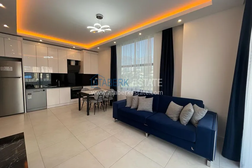 Purchase  1+1 apartment for rent for a summer vacation in Alanya Mahmutlar district  3 