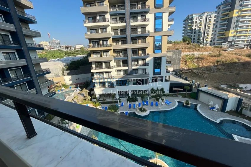 Purchase  1+1 apartment for rent for a summer vacation in Alanya Mahmutlar district  7 