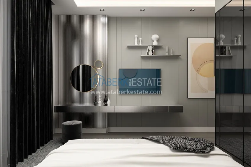 Purchase  Villas under construction in Alanya Tepe area with panoramic views 43 