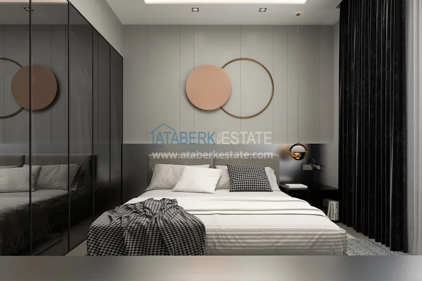 Purchase  Villas under construction in Alanya Tepe area with panoramic views 44 