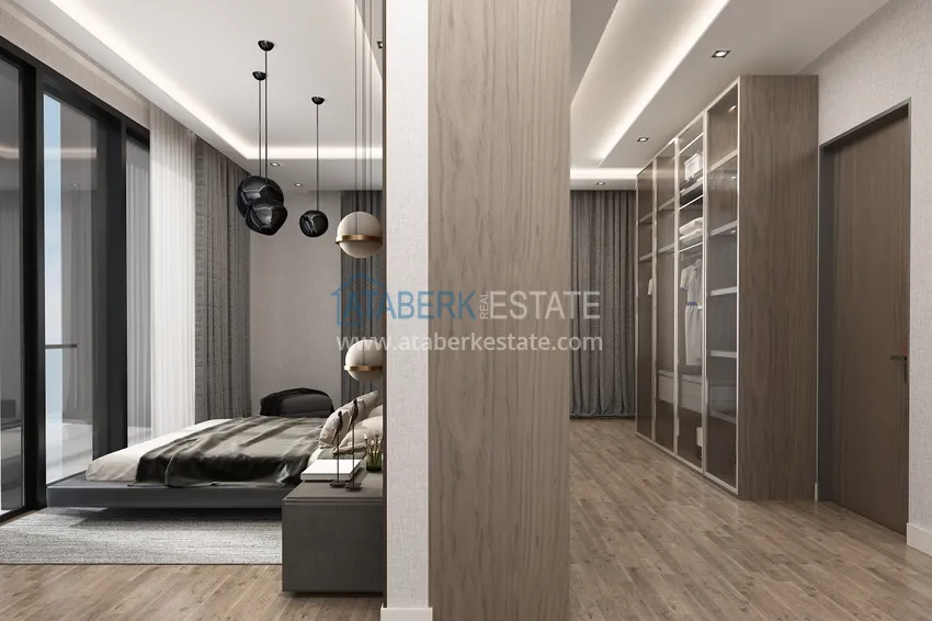 Purchase  Villas under construction in Alanya Tepe area with panoramic views 23 