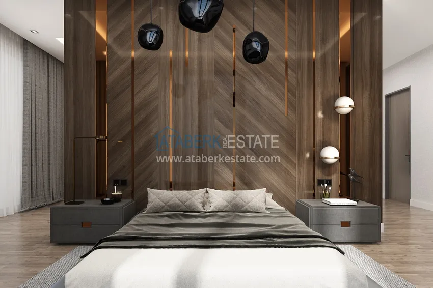 Purchase  Villas under construction in Alanya Tepe area with panoramic views 25 