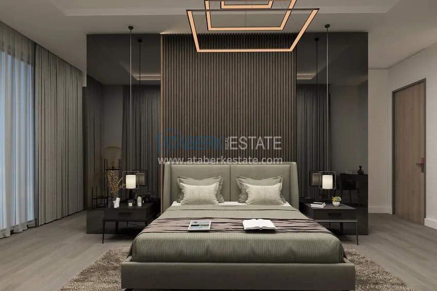 Purchase  Villas under construction in Alanya Tepe area with panoramic views 50 