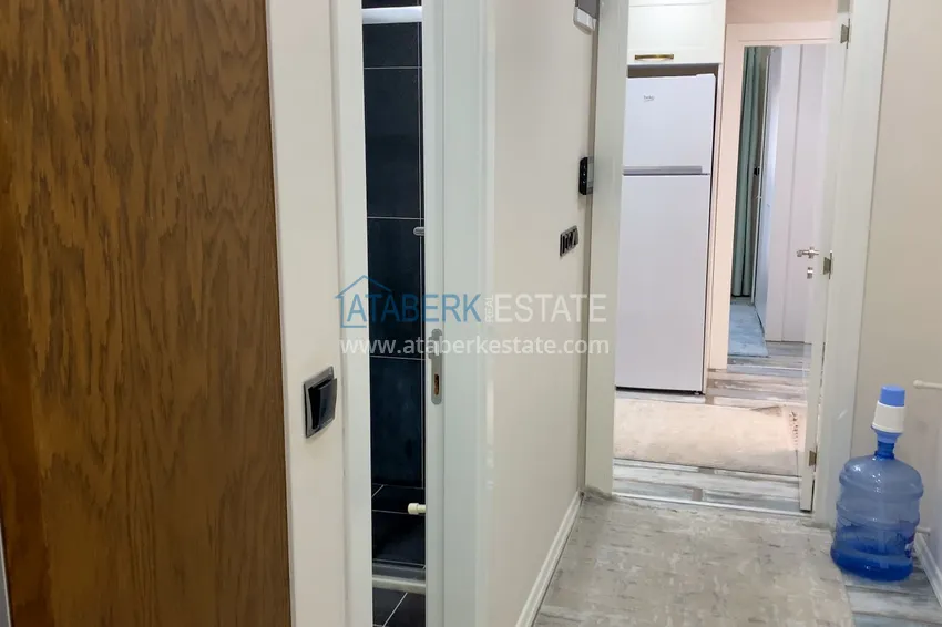 Purchase  Furnished one-bedroom apartment with a glazed balcony and a panoramic open view of the sea and mountains - Gazipasa 1 