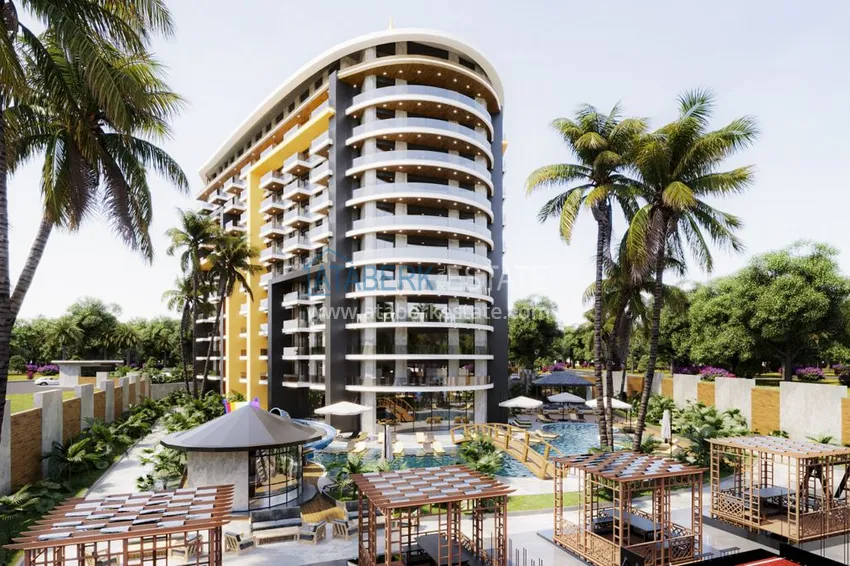 Apartments in Gazipasa at the excavation stage in a residence with hotel infrastructure 1 