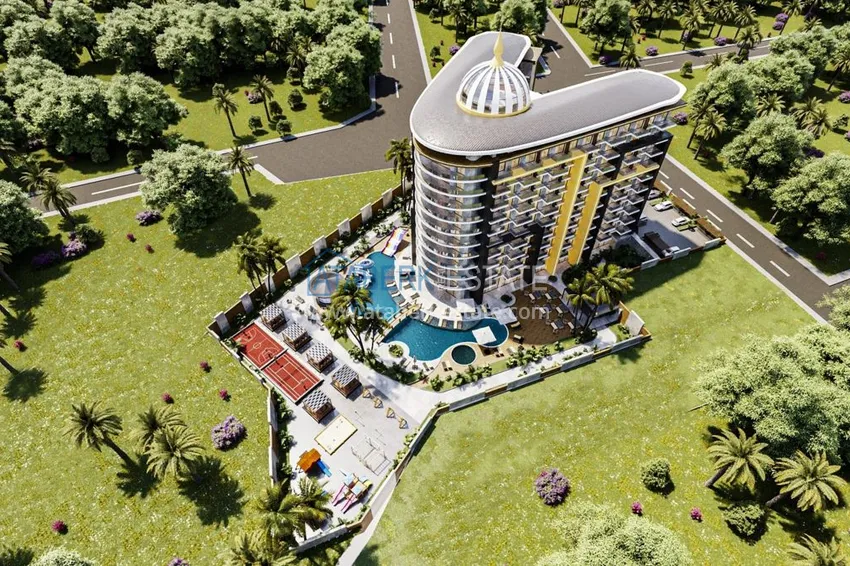 Apartments in Gazipasa at the excavation stage in a residence with hotel infrastructure 4 