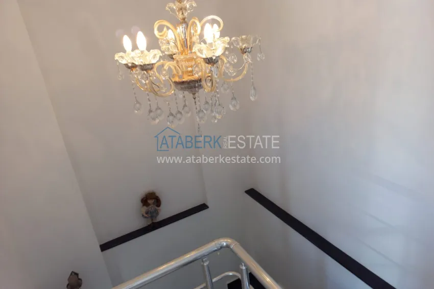 Purchase Compact 3+1 two-story penthouse with furniture in the Oba area. Real estate for a residence permit in Alanya 13 