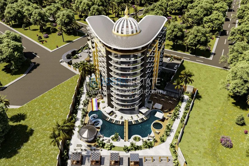 Apartments in Gazipasa at the excavation stage in a residence with hotel infrastructure 6 