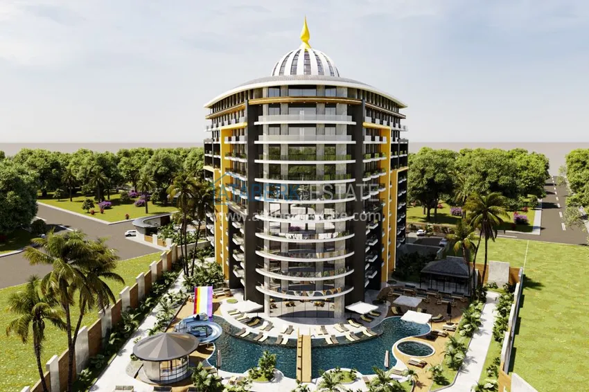 Apartments in Gazipasa at the excavation stage in a residence with hotel infrastructure 9 