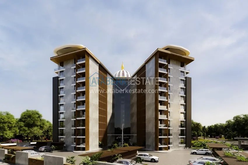 Apartments in Gazipasa at the excavation stage in a residence with hotel infrastructure 10 