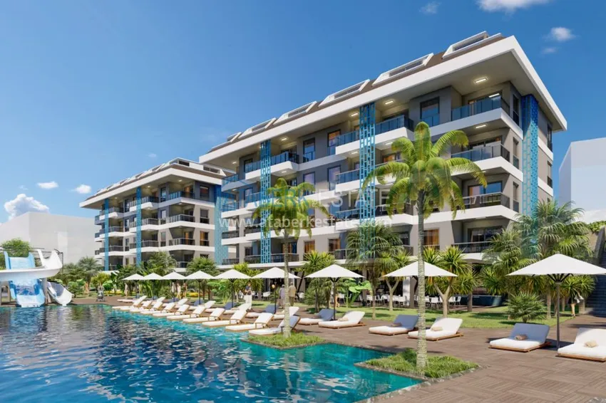 Duplex penthouse from an investor in a residential complex under construction - Kestel area, Alanya 1 