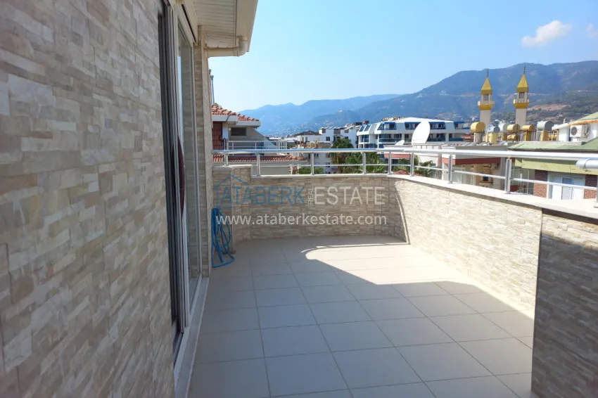 Purchase Compact 3+1 two-story penthouse with furniture in the Oba area. Real estate for a residence permit in Alanya 21 