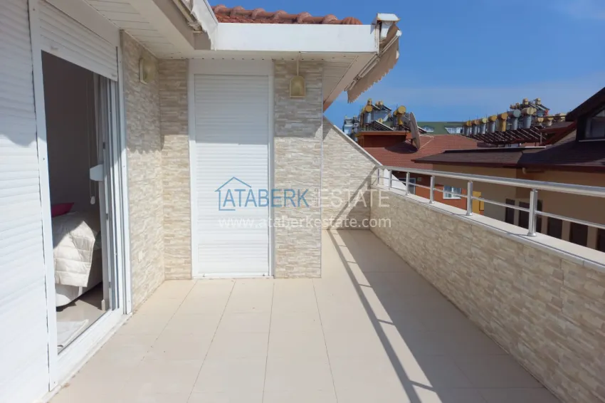 Purchase Compact 3+1 two-story penthouse with furniture in the Oba area. Real estate for a residence permit in Alanya 22 