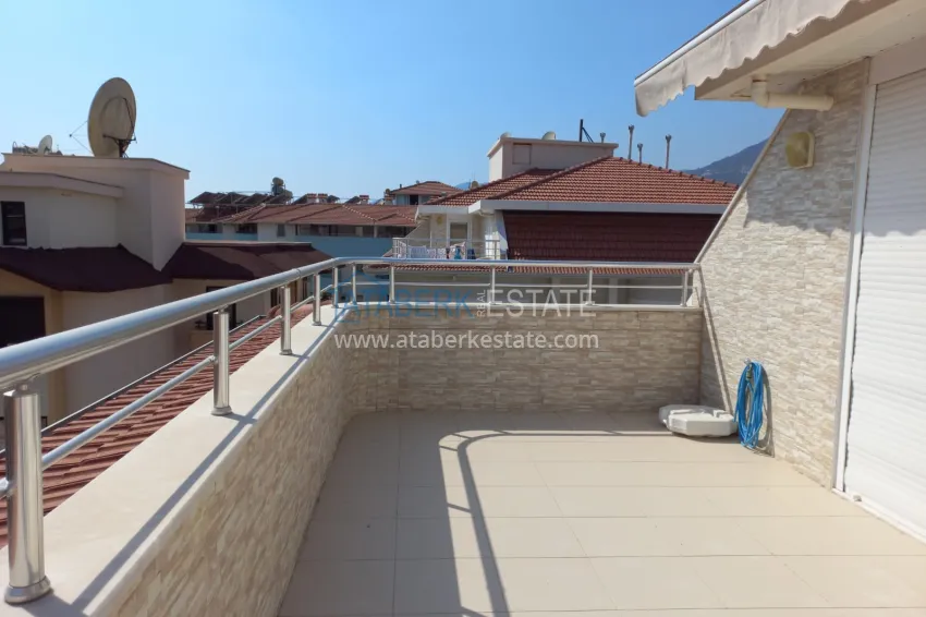 Purchase Compact 3+1 two-story penthouse with furniture in the Oba area. Real estate for a residence permit in Alanya 23 