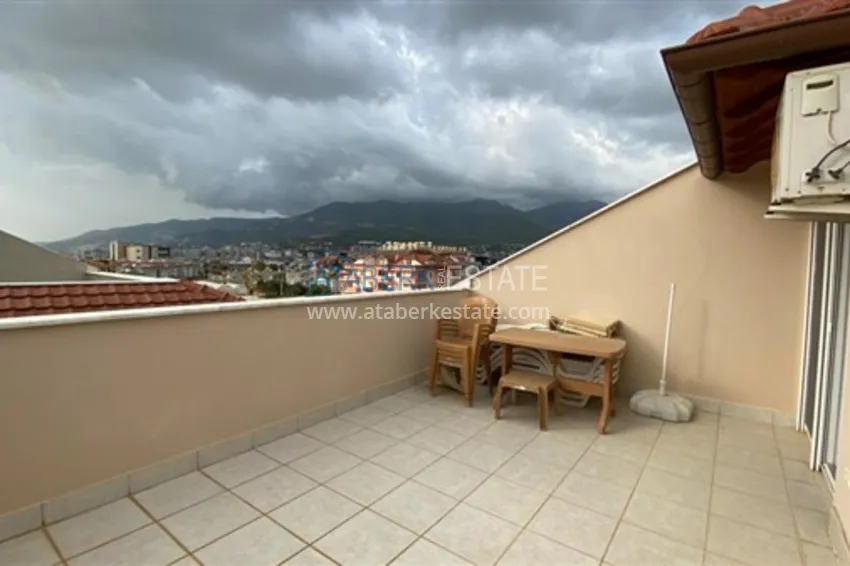 Purchase  Furnished duplex penthouse in Oba with mountain views in a comfortable complex 27 
