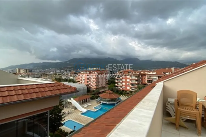 Purchase  Furnished duplex penthouse in Oba with mountain views in a comfortable complex 28 