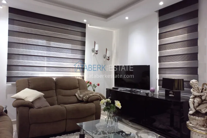 Purchase Compact 3+1 two-story penthouse with furniture in the Oba area. Real estate for a residence permit in Alanya 3 