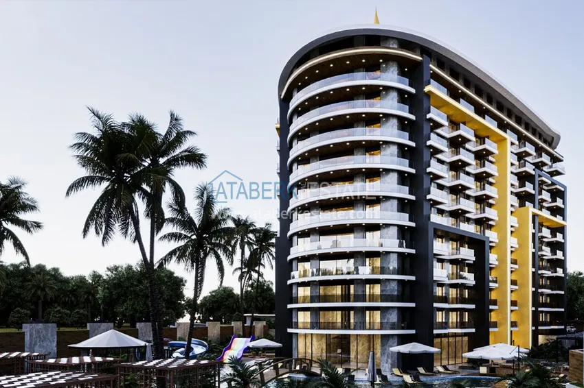 Apartments in Gazipasa at the excavation stage in a residence with hotel infrastructure 3 