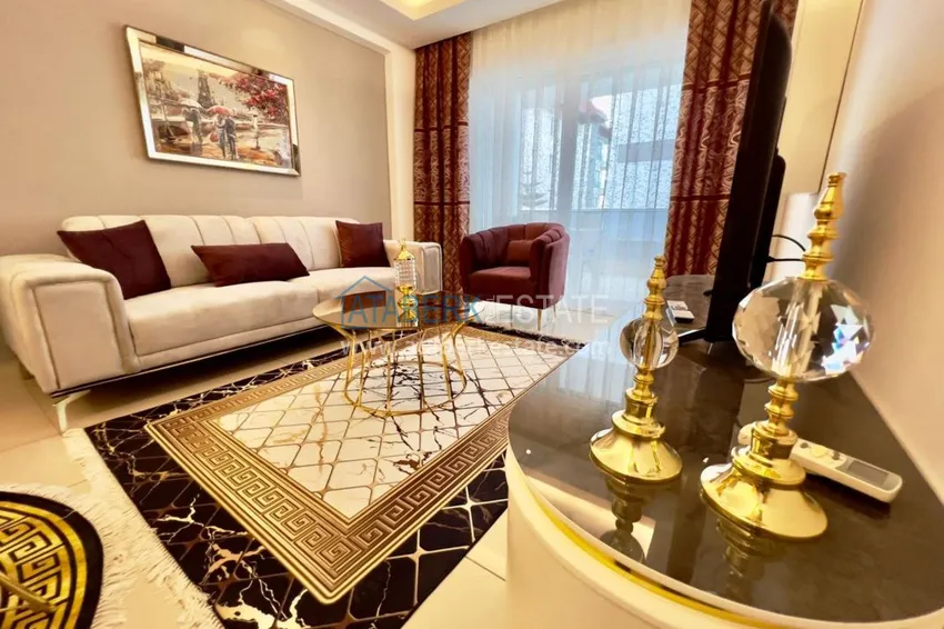 Purchase  1+1 apartment in Kestel on the seafront — with a designer interior and a glazed balcony  3 