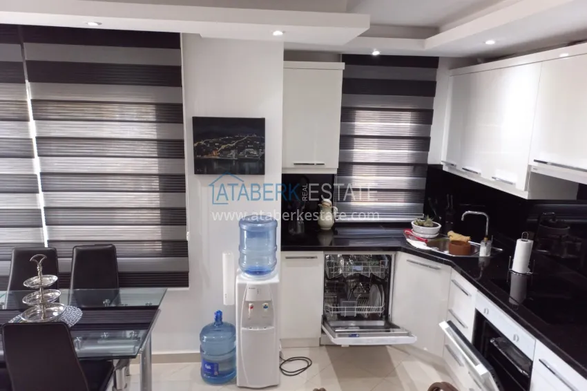Purchase Compact 3+1 two-story penthouse with furniture in the Oba area. Real estate for a residence permit in Alanya 4 