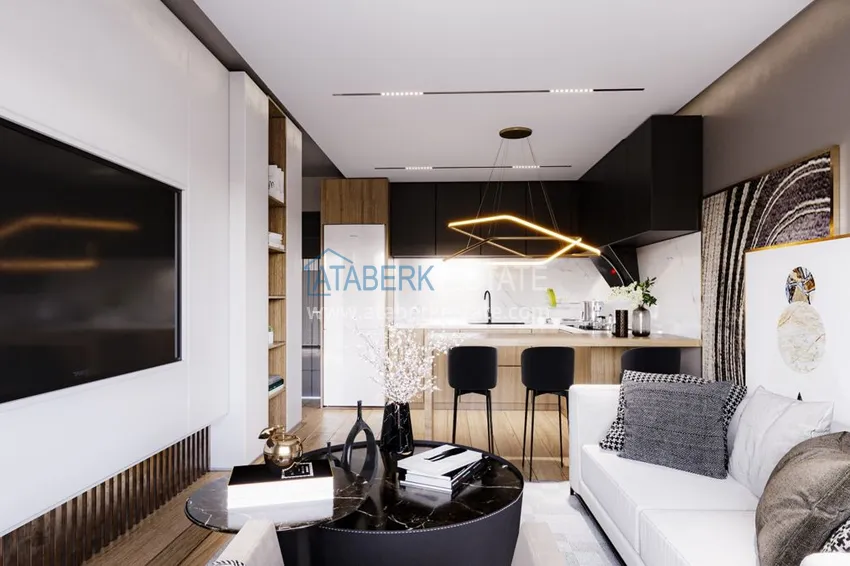 Purchase  Apartments in Gazipasa at the excavation stage in a residence with hotel infrastructure 2 