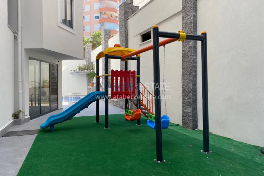 Apartment for rent in Alanya Tosmur district near the sea in a new complex No. 9 5 