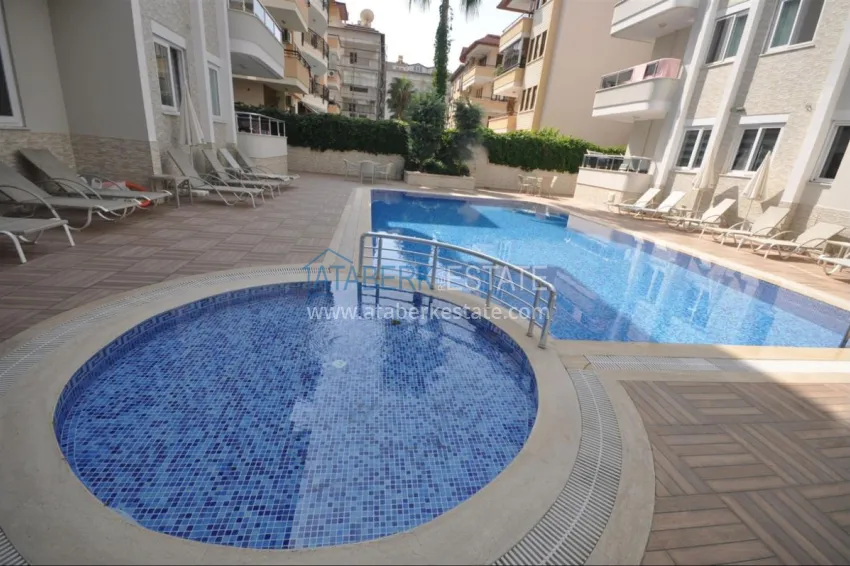 Compact 3+1 two-story penthouse with furniture in the Oba area. Real estate for a residence permit in Alanya 5 