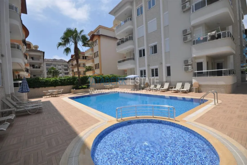 Compact 3+1 two-story penthouse with furniture in the Oba area. Real estate for a residence permit in Alanya 6 