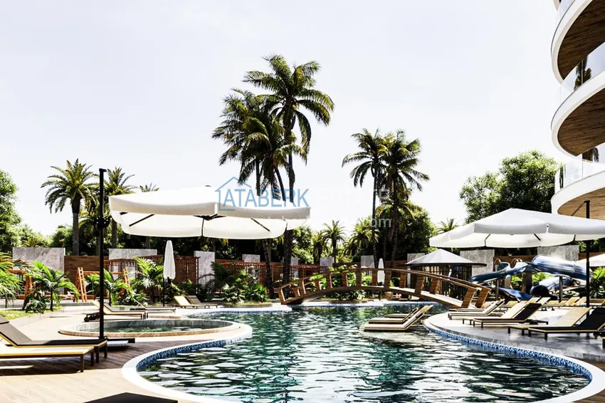 Apartments in Gazipasa at the excavation stage in a residence with hotel infrastructure 14 