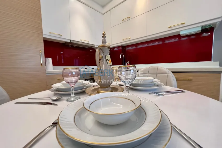 Purchase  1+1 apartment in Kestel on the seafront — with a designer interior and a glazed balcony  6 