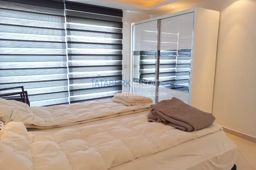 Purchase Compact 3+1 two-story penthouse with furniture in the Oba area. Real estate for a residence permit in Alanya 7 