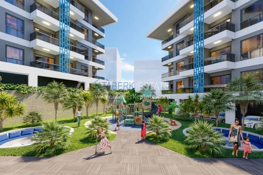 Duplex penthouse from an investor in a residential complex under construction - Kestel area, Alanya 8 