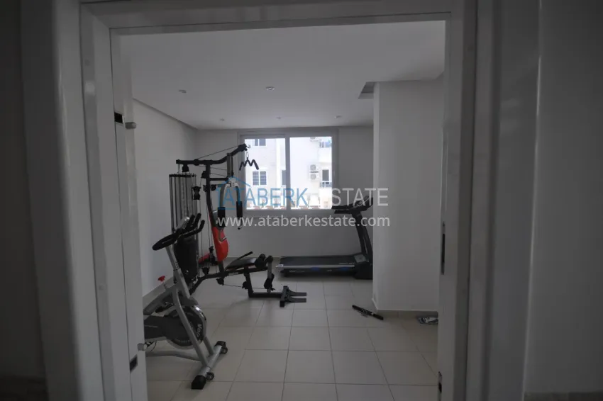 Compact 3+1 two-story penthouse with furniture in the Oba area. Real estate for a residence permit in Alanya 9 