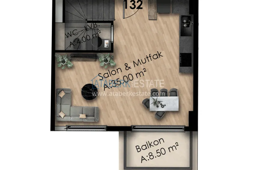 Buy cheap Apartments in Gazipasa at the excavation stage in a residence with hotel infrastructure 15 