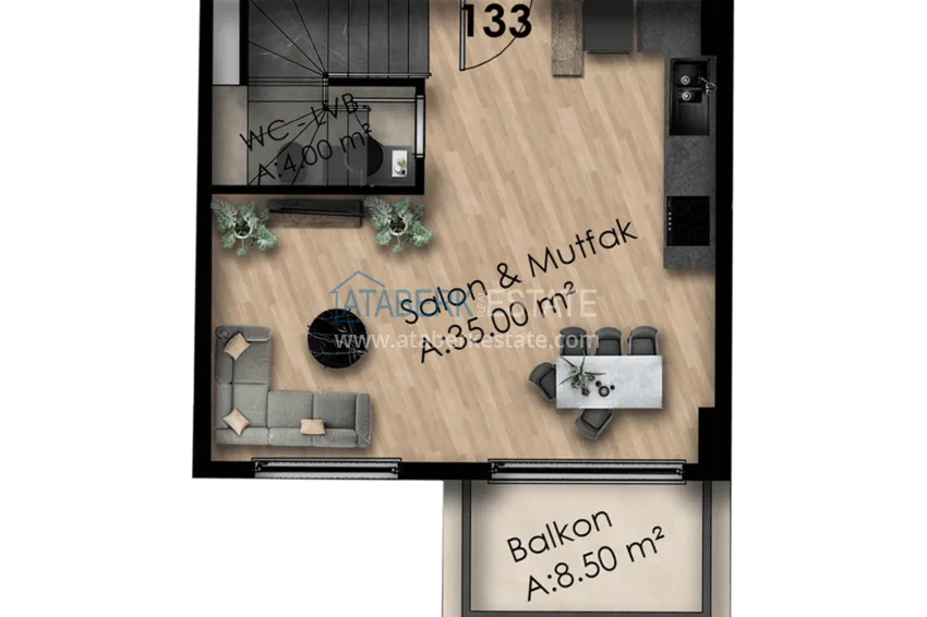 Buy cheap Apartments in Gazipasa at the excavation stage in a residence with hotel infrastructure 16 